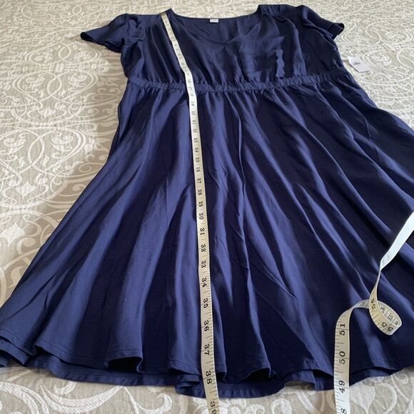 Old Navy Dress Women Size Large Navy Pullover Elastic Waist Office Casual NWT - Picture 7 of 14